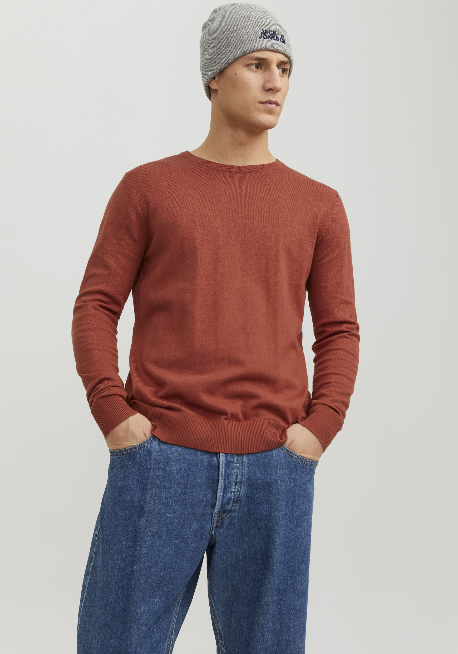 Jack & Jones Rundhalspullover »JJEEMIL KNIT CREW NECK NOOS« von Jack & Jones