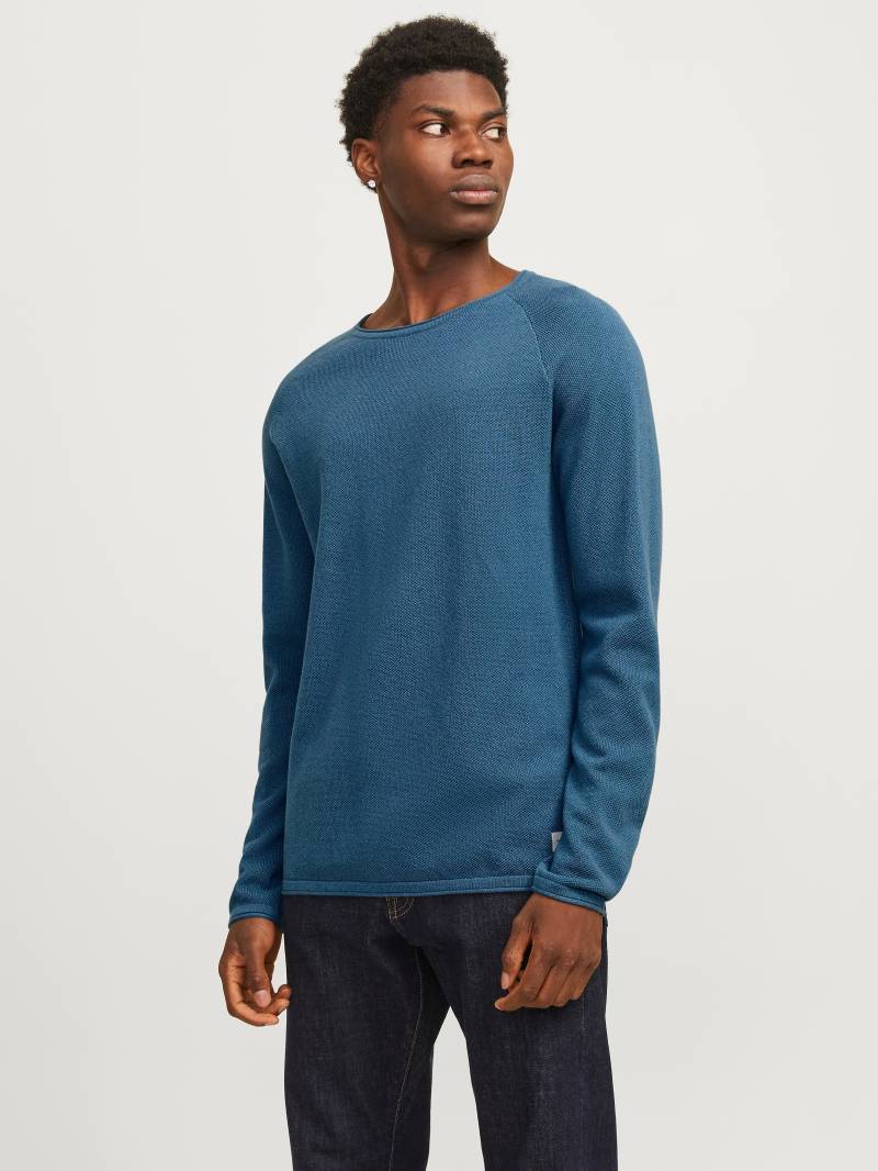 Jack & Jones Rundhalspullover »JJEHILL KNIT CREW NECK NOOS«, aus Strukturstrick von Jack & Jones