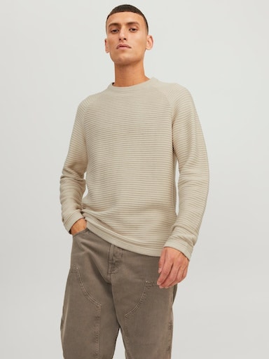 Jack & Jones Rundhalspullover »JJEMATT KNIT CREW NECK NOOS« von Jack & Jones