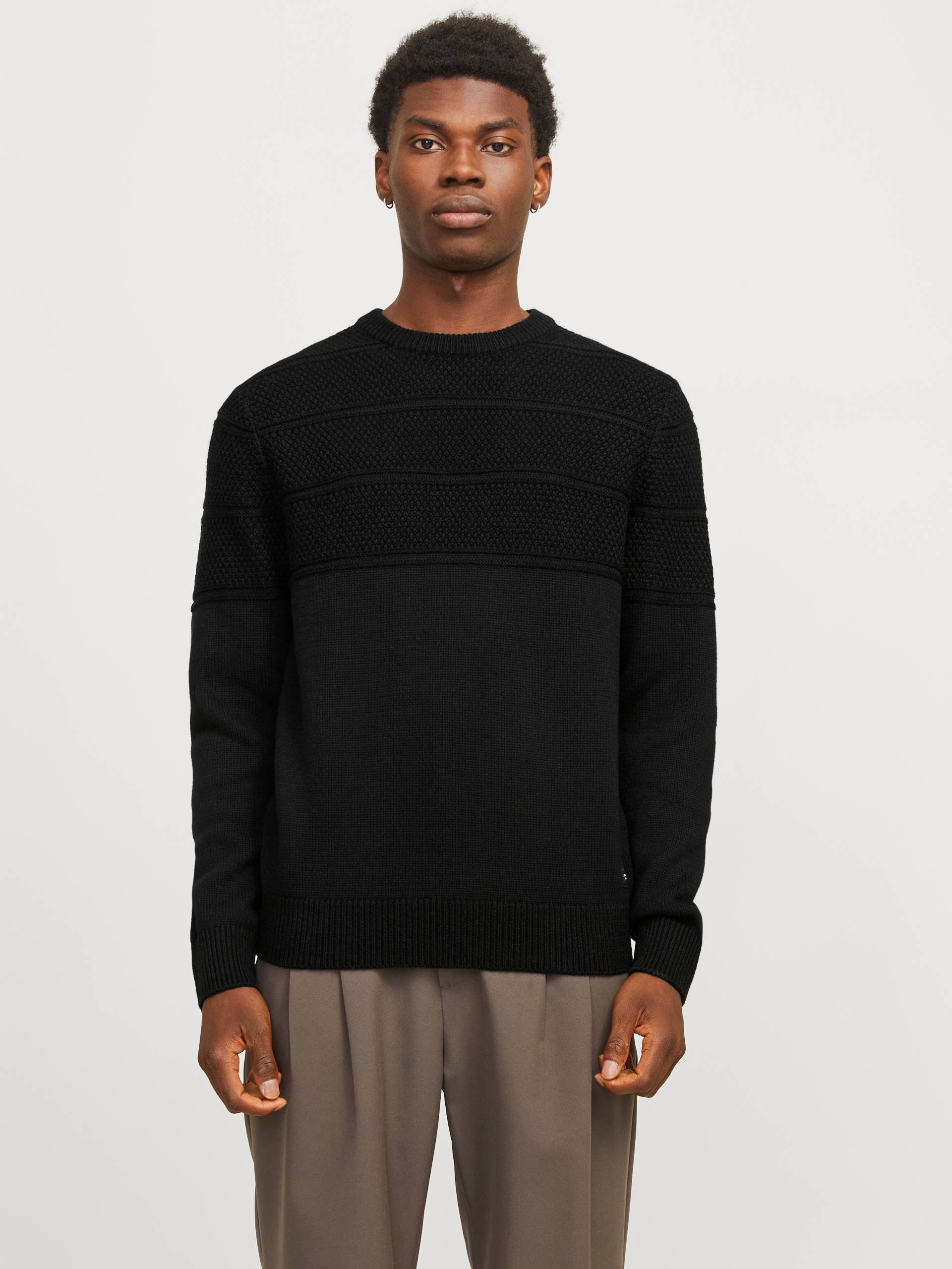Jack & Jones Rundhalspullover »JJJERRY KNIT CREW NECK AW24«, mit Struktur Jack & Jones Rundhalspullover »JJJERRY KNIT CREW NECK AW24«, mit Struktur von Jack & Jones