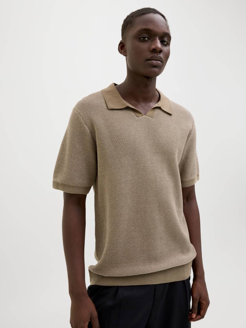 Jack & Jones Rundhalspullover »JPRCCEASTON KNIT SPLIT NECK SS SN« von Jack & Jones