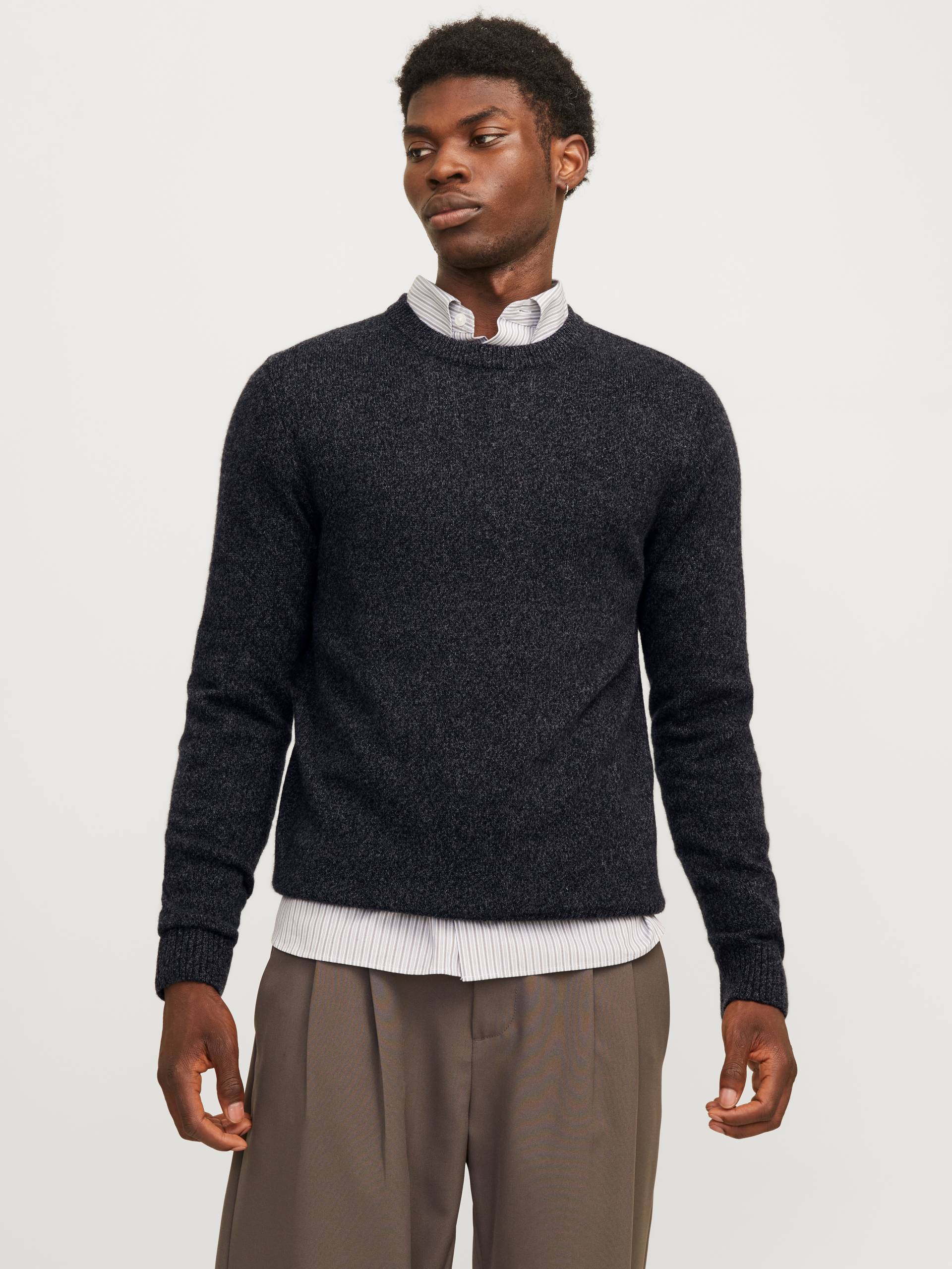 Jack & Jones Rundhalspullover »JPRBLULAMBSWOOL KNIT CREW NECK« von Jack & Jones