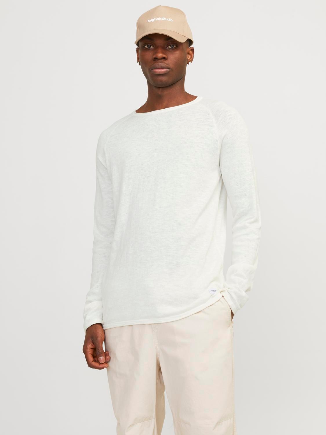 Jack & Jones Strickpullover »JJELINEN KNIT CREW NECK SN« von Jack & Jones