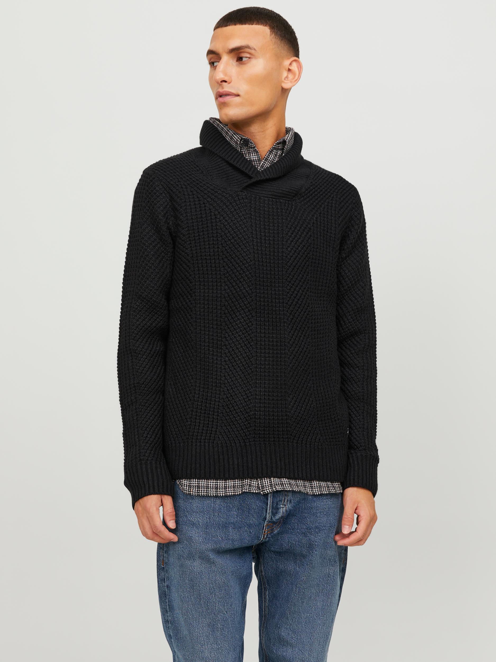 Jack & Jones Strickpullover »JJSTANDFORD KNIT SHAWL NECK« von Jack & Jones