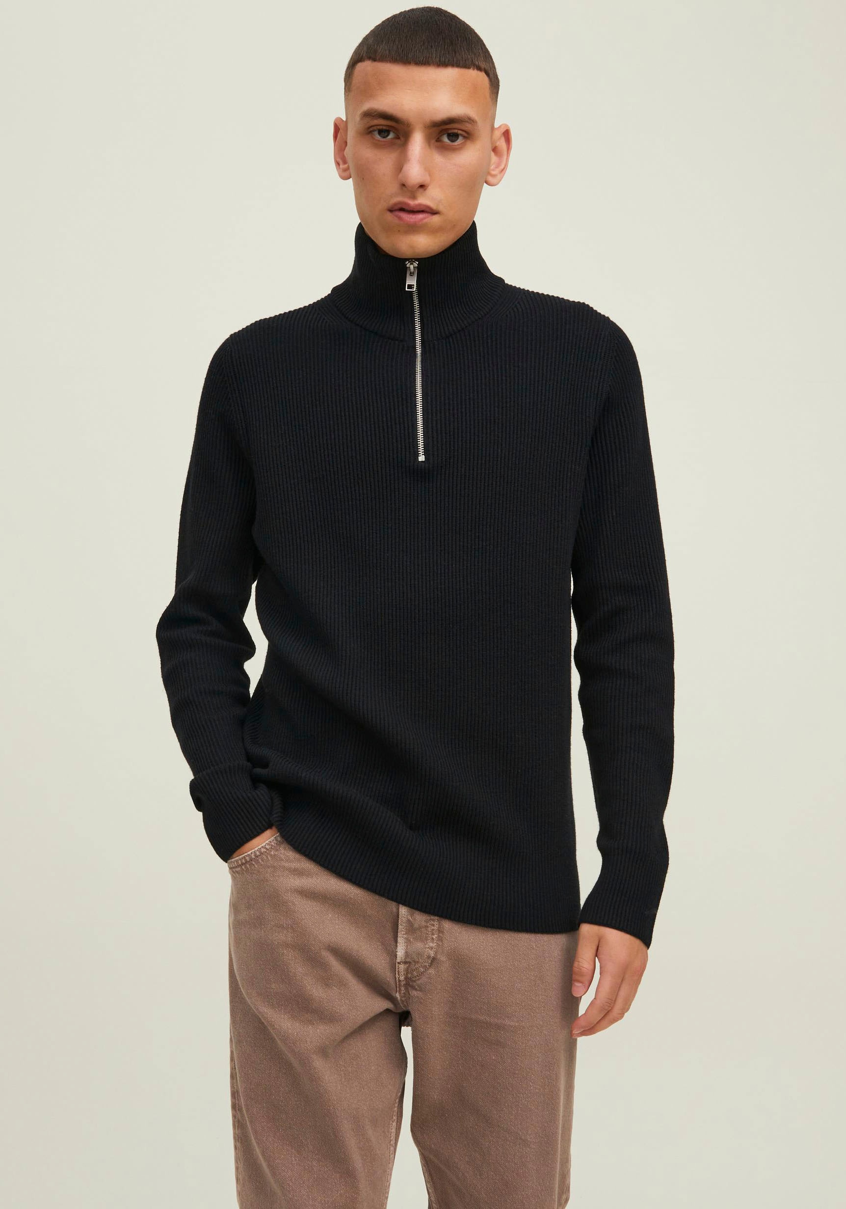 Jack & Jones Strickpullover »PERFECT KNIT HALF ZIP« von Jack & Jones