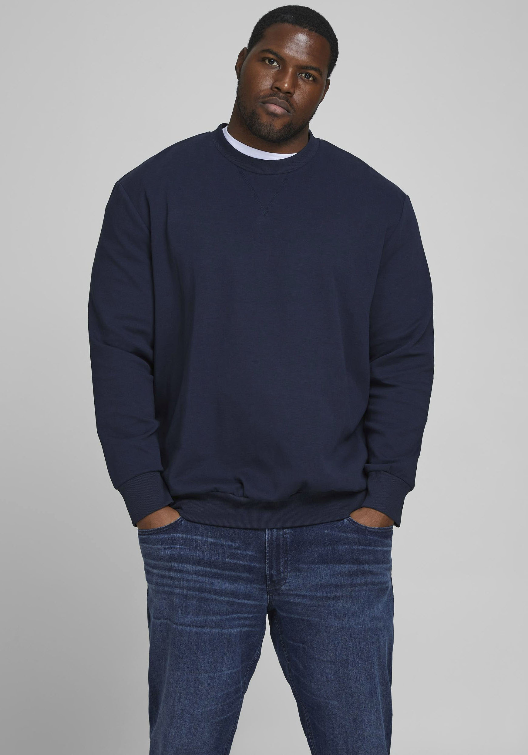 Jack & Jones PlusSize Sweatshirt »BASIC SWEAT CREW NECK«, (Packung) von Jack & Jones PlusSize