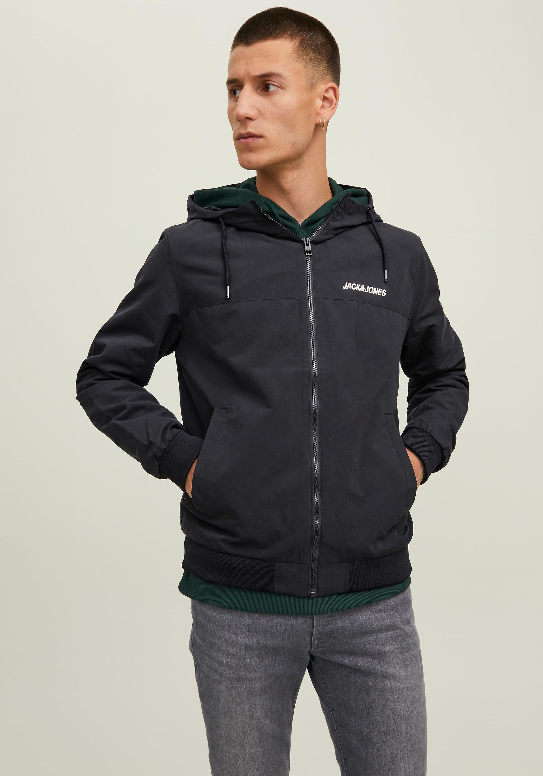 Jack & Jones Windbreaker »RUSH BLOCKING HOOD BOMBER«, mit Kapuze von Jack & Jones