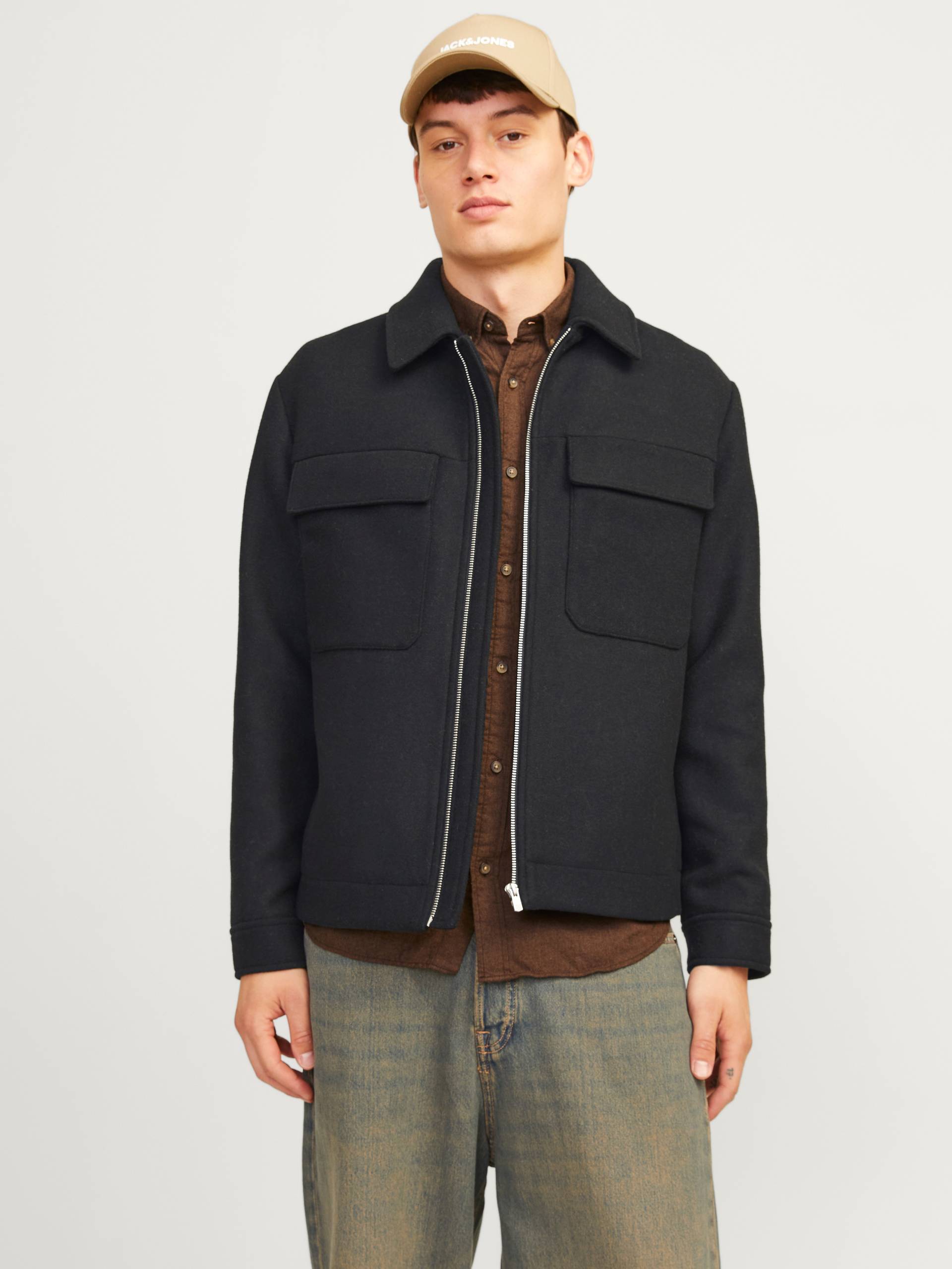 Jack & Jones Wolljacke »JPRCCRUSSEL WOOL BLEND JACKET SN«, ohne Kapuze von Jack & Jones