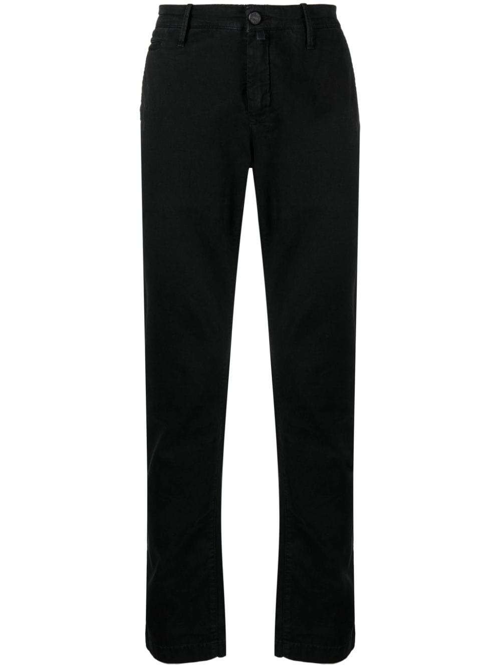 Jacob Cohën Bobby mid-rise tapered chinos - Black von Jacob Cohën