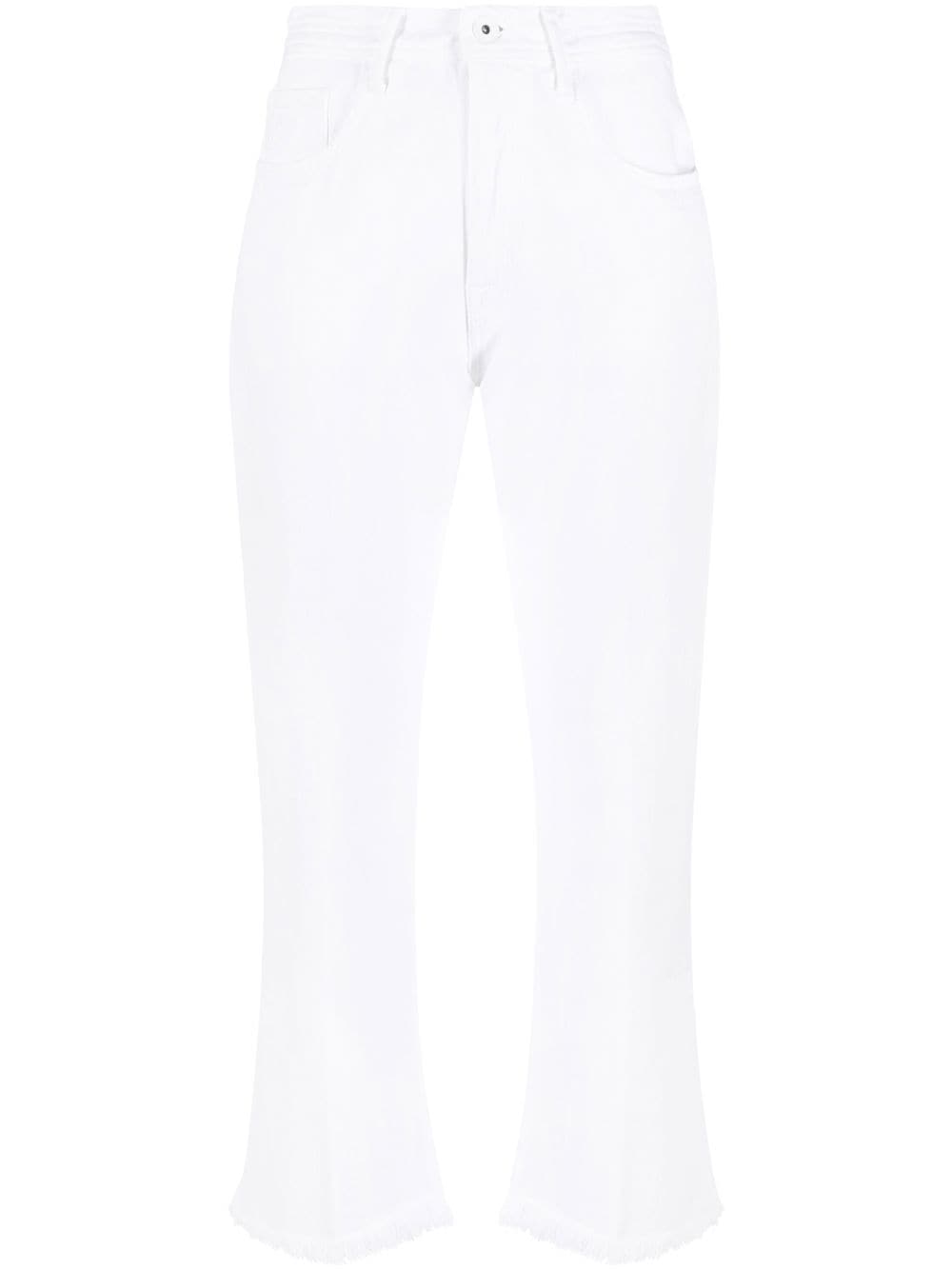 Jacob Cohën Kate Crop frayed-hem jeans - White von Jacob Cohën