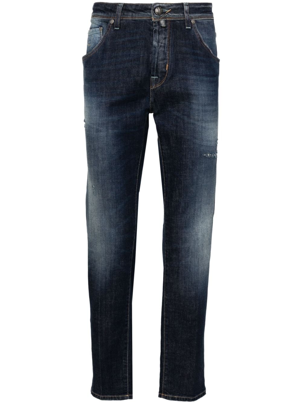 Jacob Cohën Scott slim-cut cropped jeans - Blue von Jacob Cohën