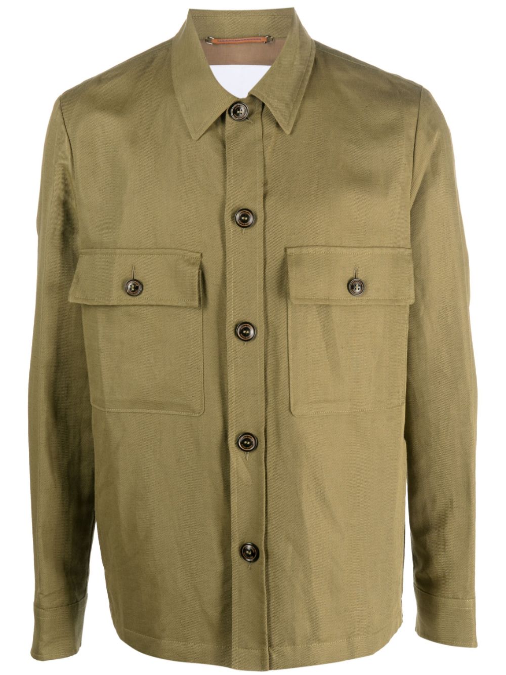 Jacob Cohën button-up shirt jacket - Green von Jacob Cohën