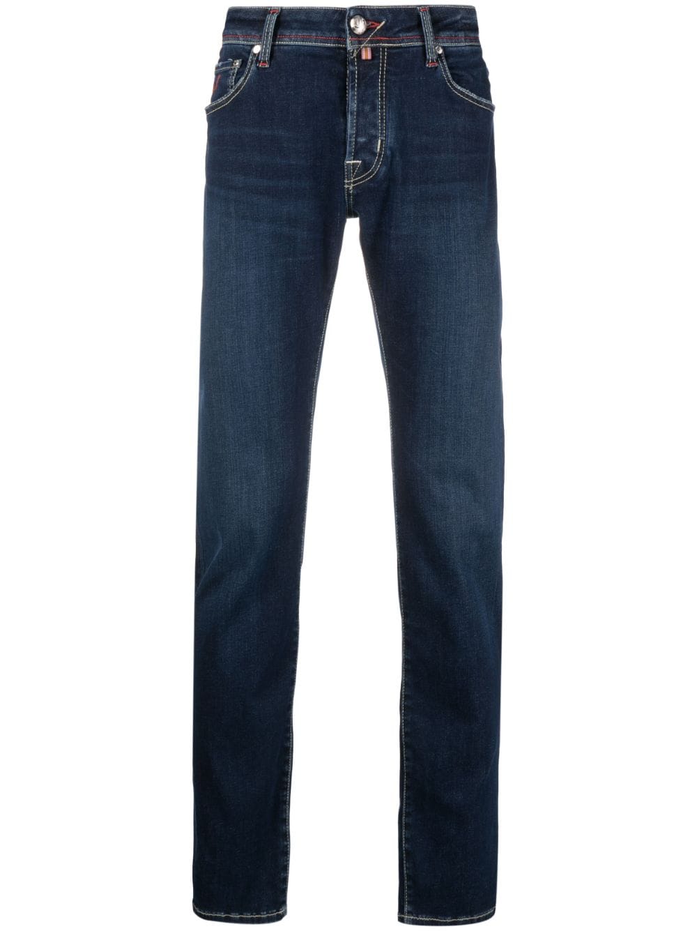 Jacob Cohën logo-embroidered slim-fit jeans - Blue von Jacob Cohën