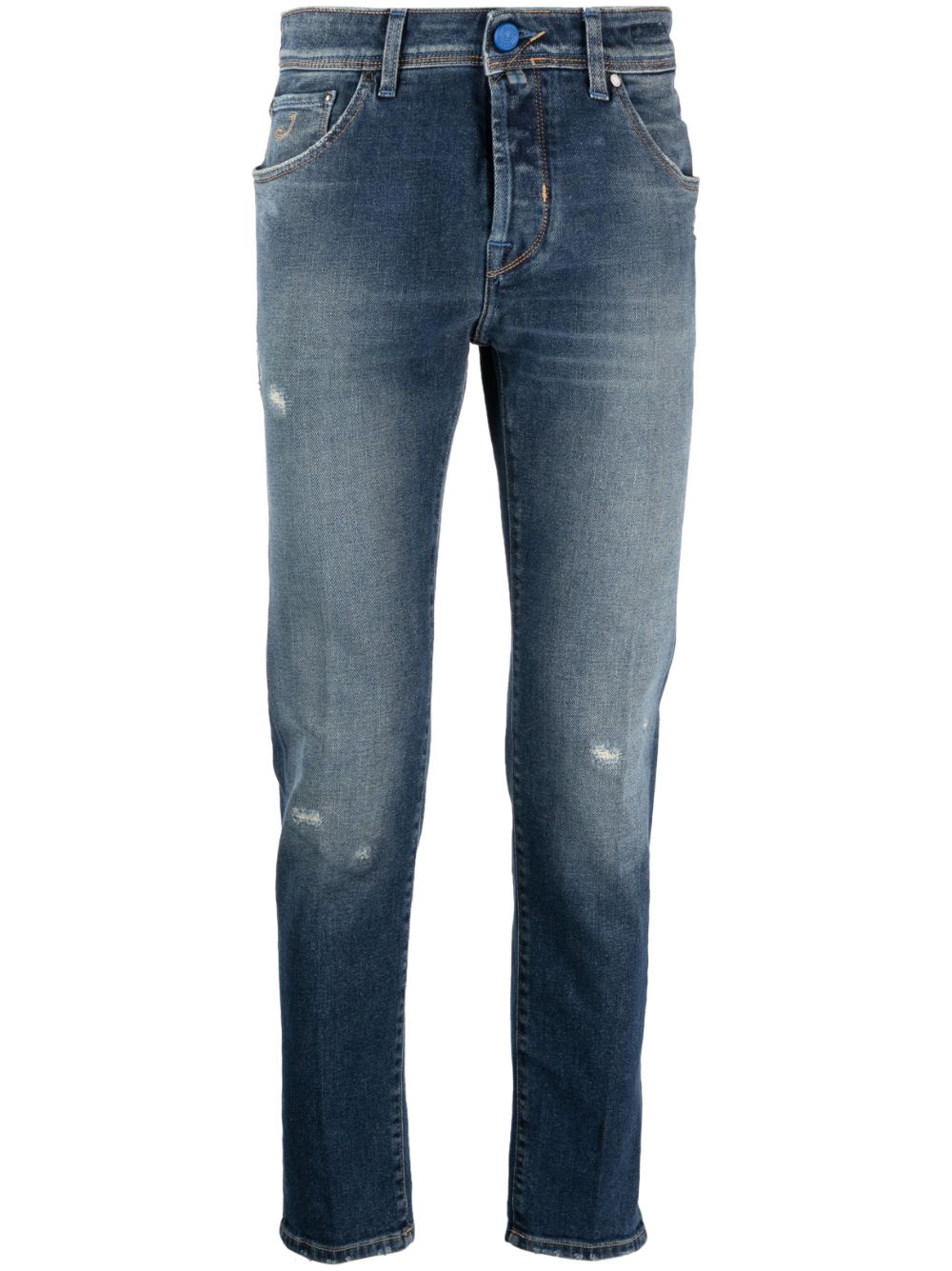 Jacob Cohën faded straight-leg denim jeans - Blue von Jacob Cohën