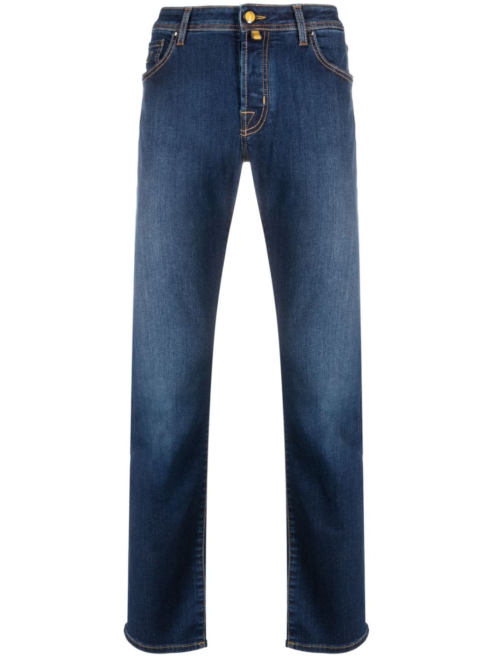 Jacob Cohën handkerchief-detail straight-leg jeans - Blue von Jacob Cohën