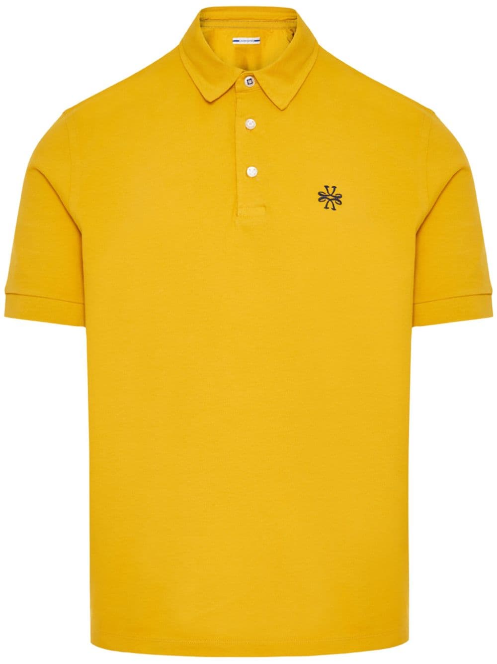 Jacob Cohën logo-embroidered piqué polo shirt - Yellow von Jacob Cohën