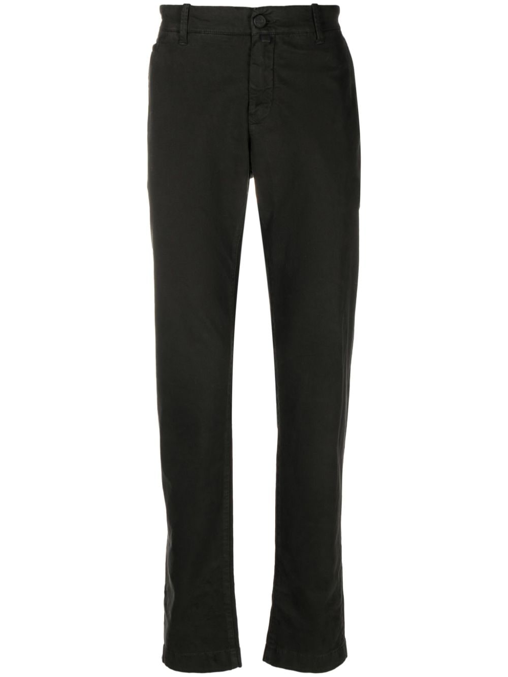 Jacob Cohën logo-patch chinos - Black von Jacob Cohën