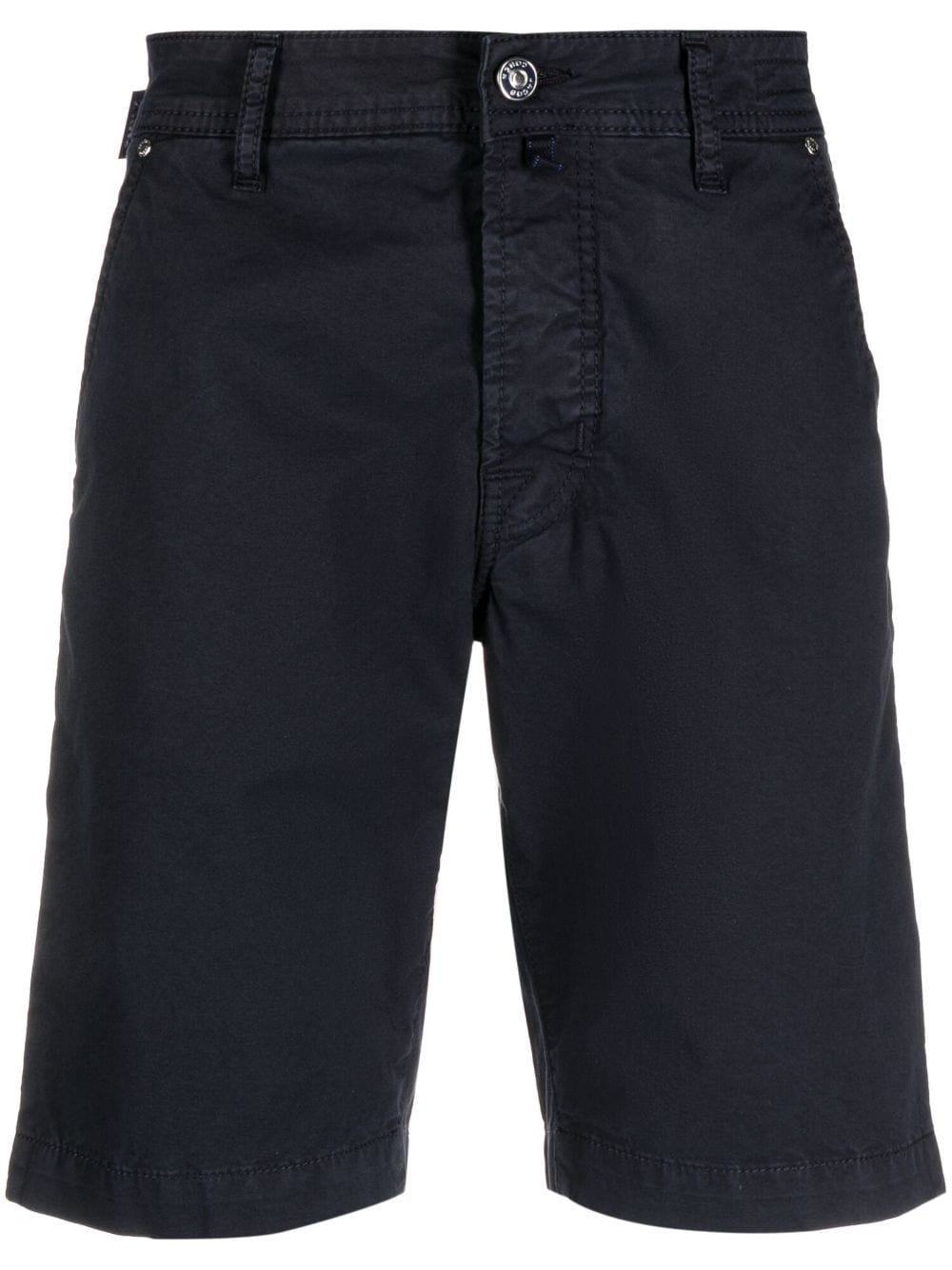 Jacob Cohën logo-patch cotton bermuda shorts - Blue von Jacob Cohën