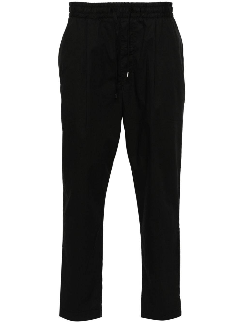 Jacob Cohën logo-plaque tapered trousers - Black von Jacob Cohën