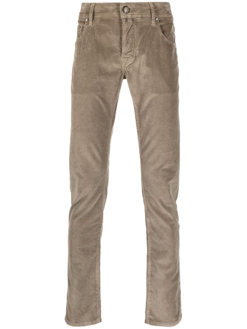 Jacob Cohën low-rise slim-fit corduroy trousers - Neutrals von Jacob Cohën