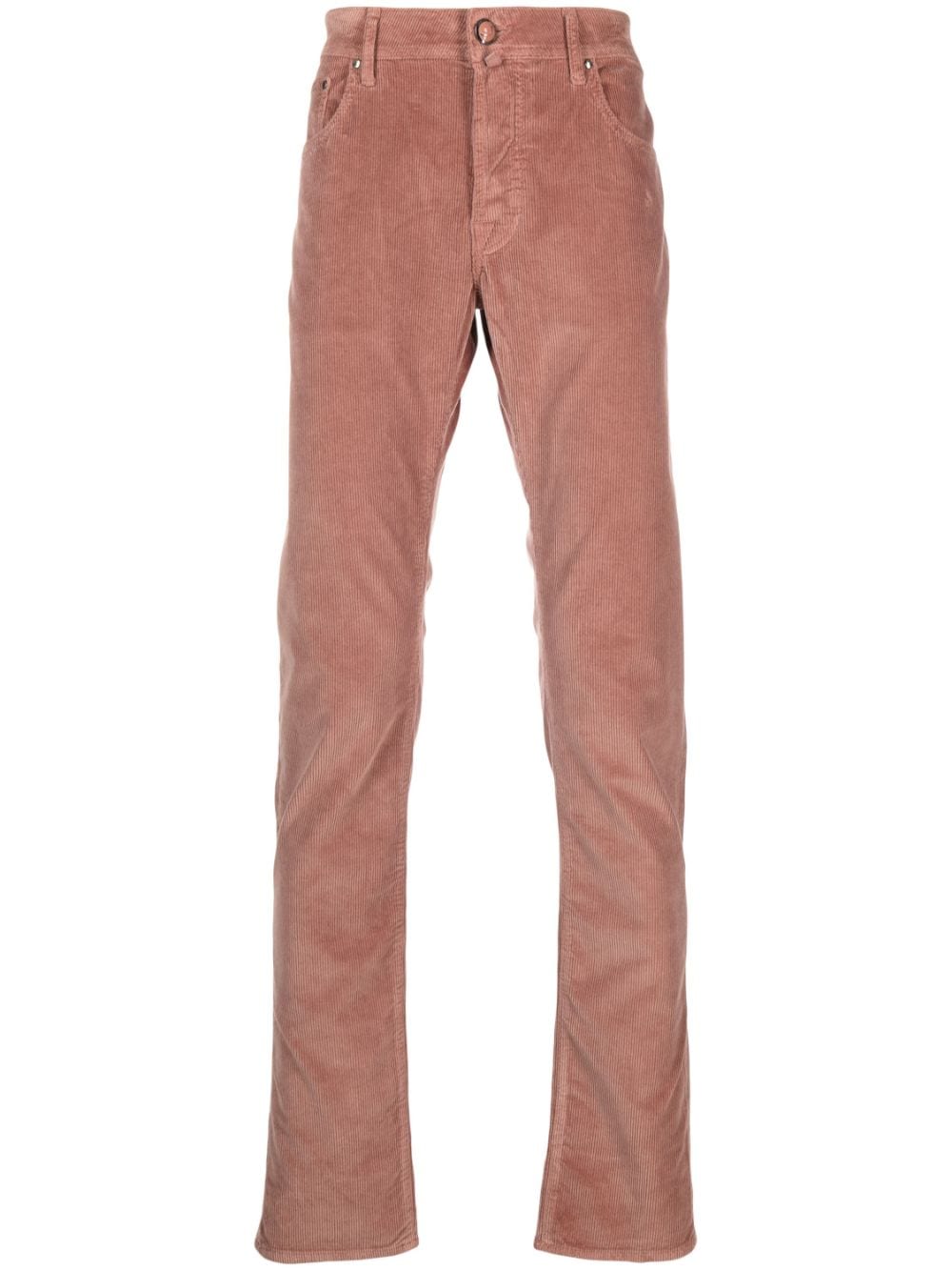 Jacob Cohën mid-rise slim-fit corduroy trousers - Pink von Jacob Cohën