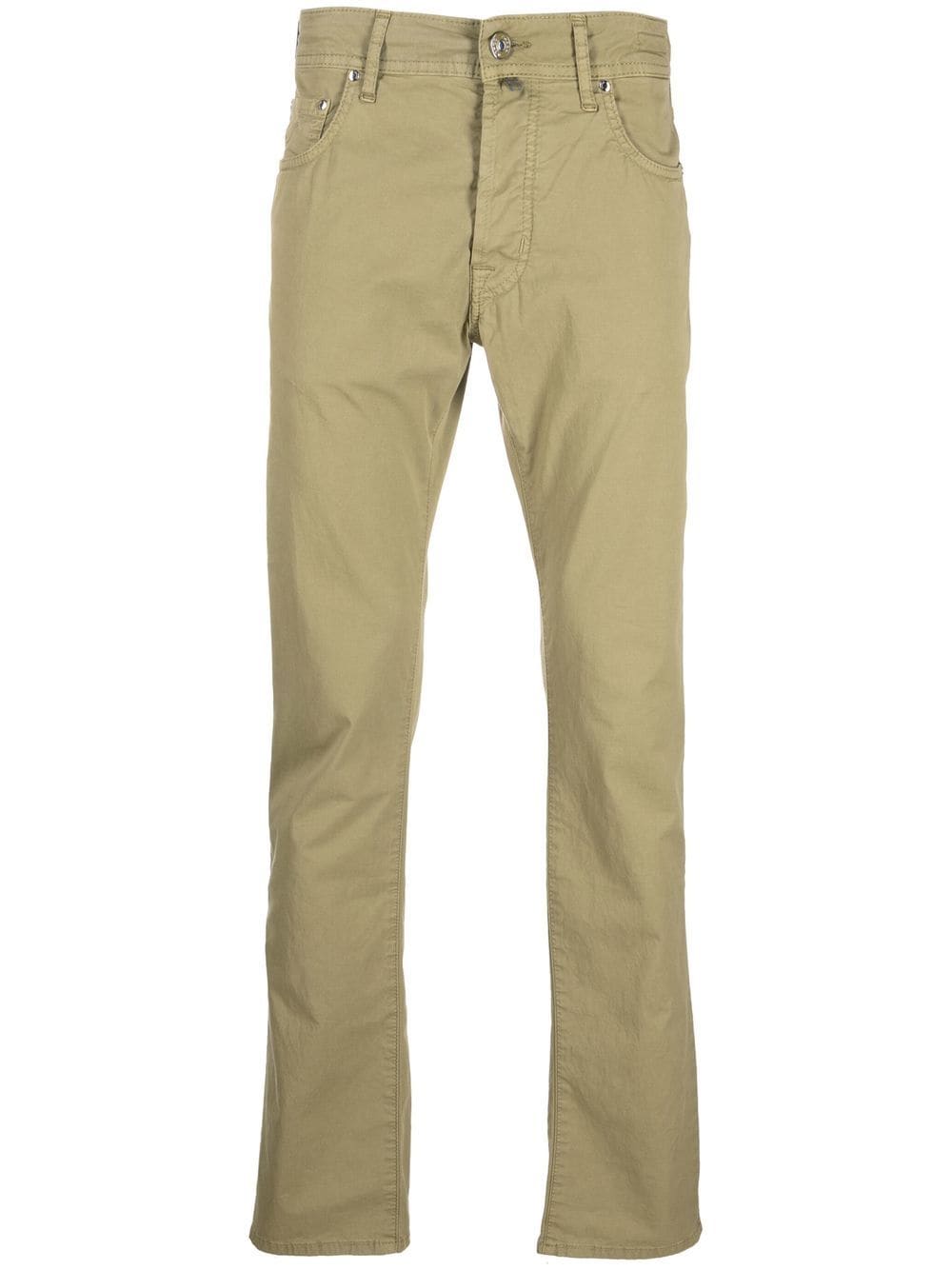 Jacob Cohën mid-rise straight-leg chinos - Green von Jacob Cohën