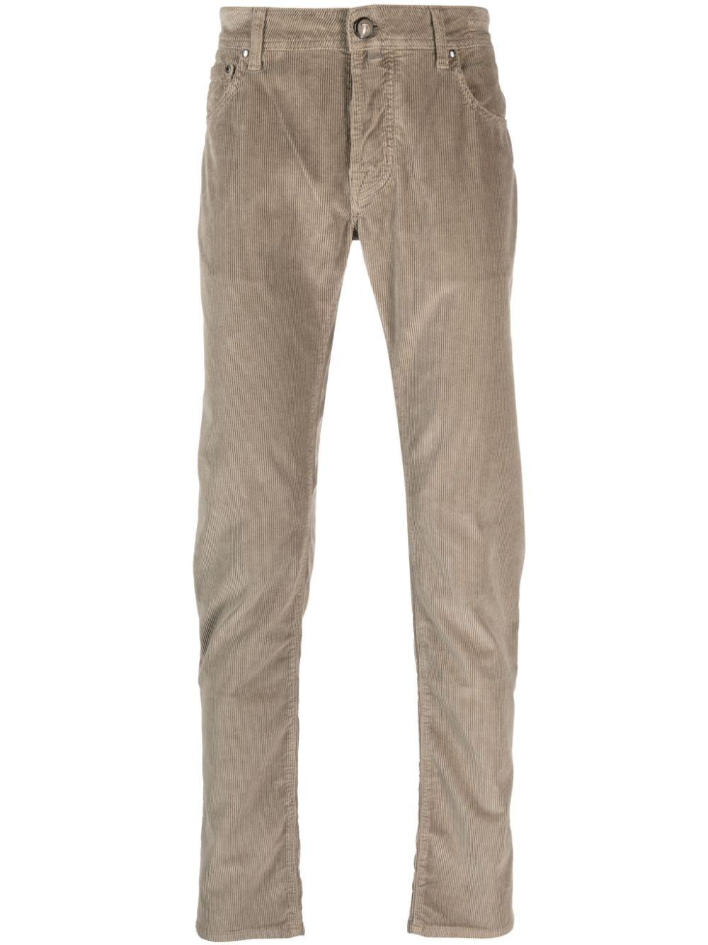 Jacob Cohën mid-rise straight-leg trousers - Neutrals von Jacob Cohën