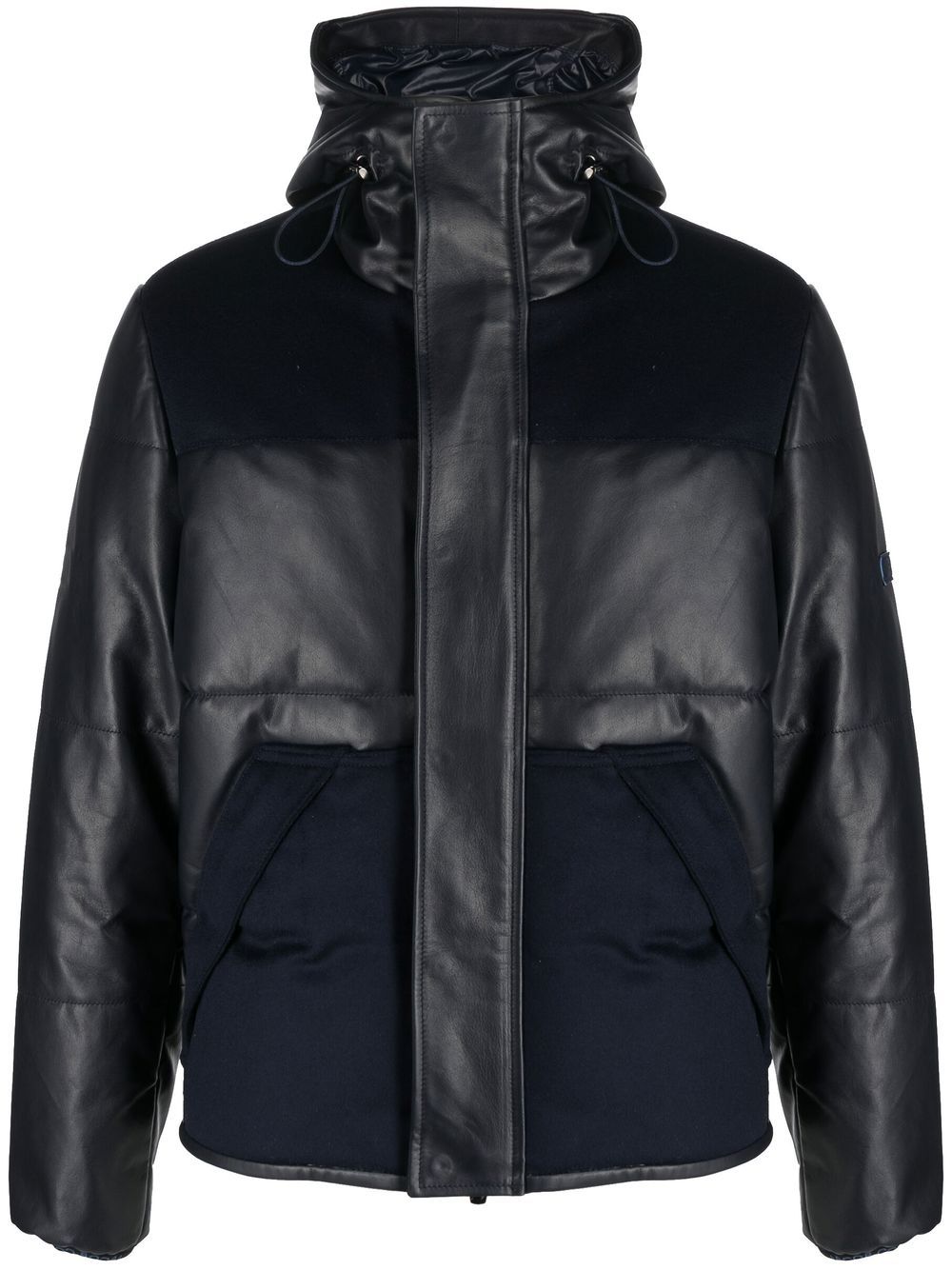 Jacob Cohën panelled puffer hooded jacket - Blue von Jacob Cohën