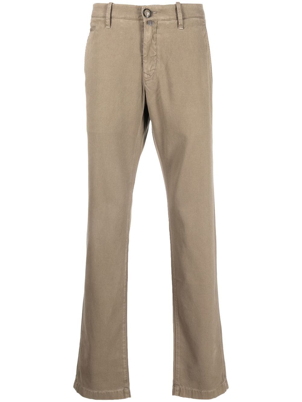 Jacob Cohën straight-leg twill trousers - Neutrals von Jacob Cohën