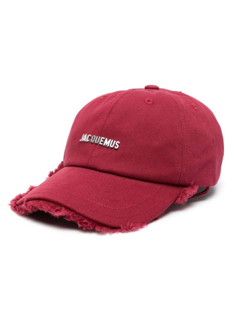 Jacquemus Artichaut frayed-edge cap - Red von Jacquemus