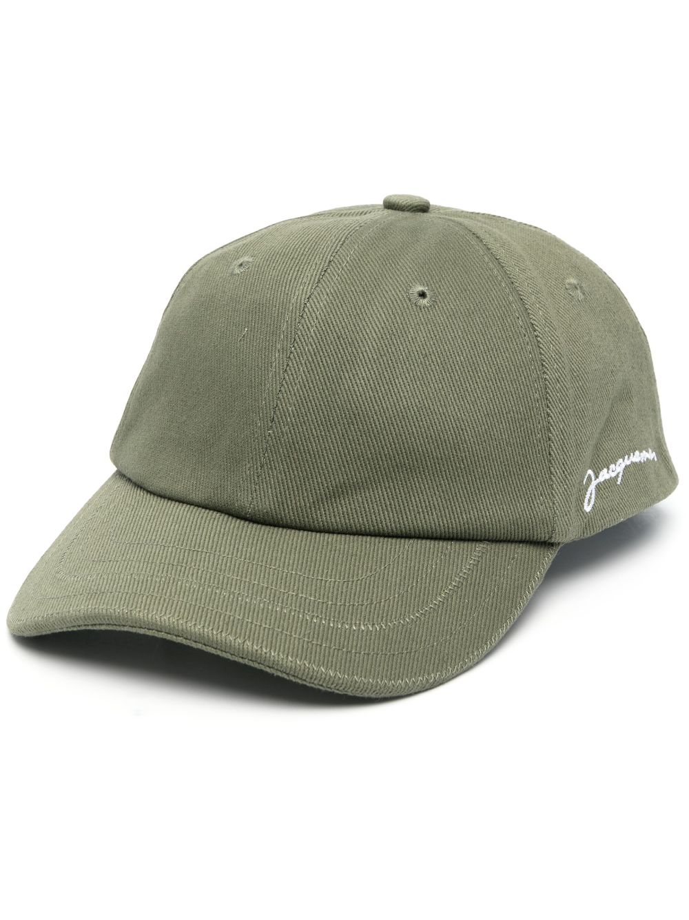 Jacquemus Casquette embroidered-logo cotton cap - Green von Jacquemus