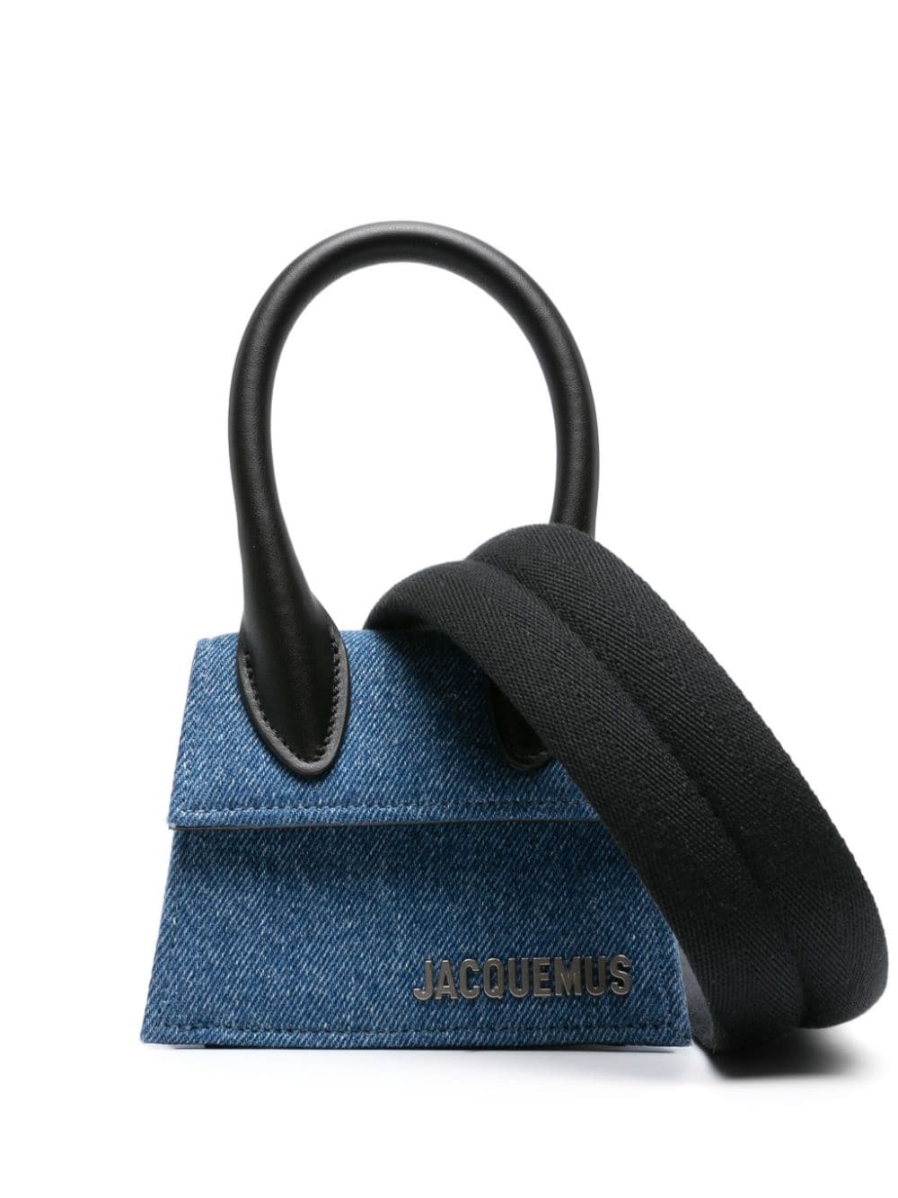 Jacquemus Le Chiquito Homme denim mini bag - Blue von Jacquemus