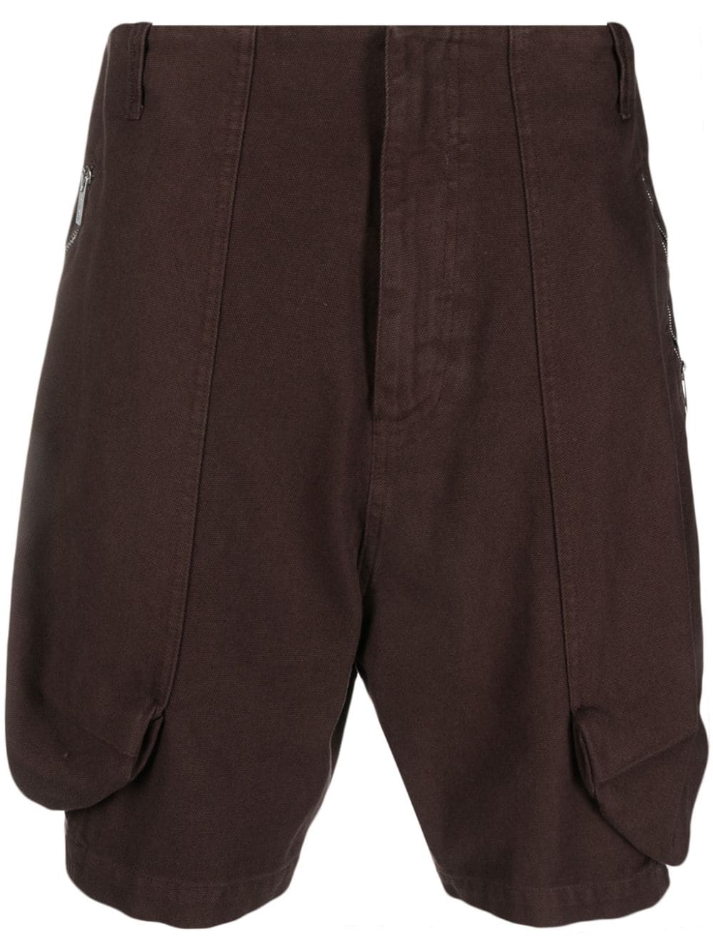 Jacquemus Croissant puffer cargo shorts - Brown von Jacquemus