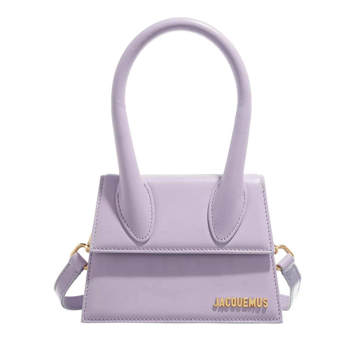 Jacquemus Henkeltasche - Le Chiquito Moyen Top Handle Bag Leather - Gr. unisize - in Violett - für Damen von Jacquemus