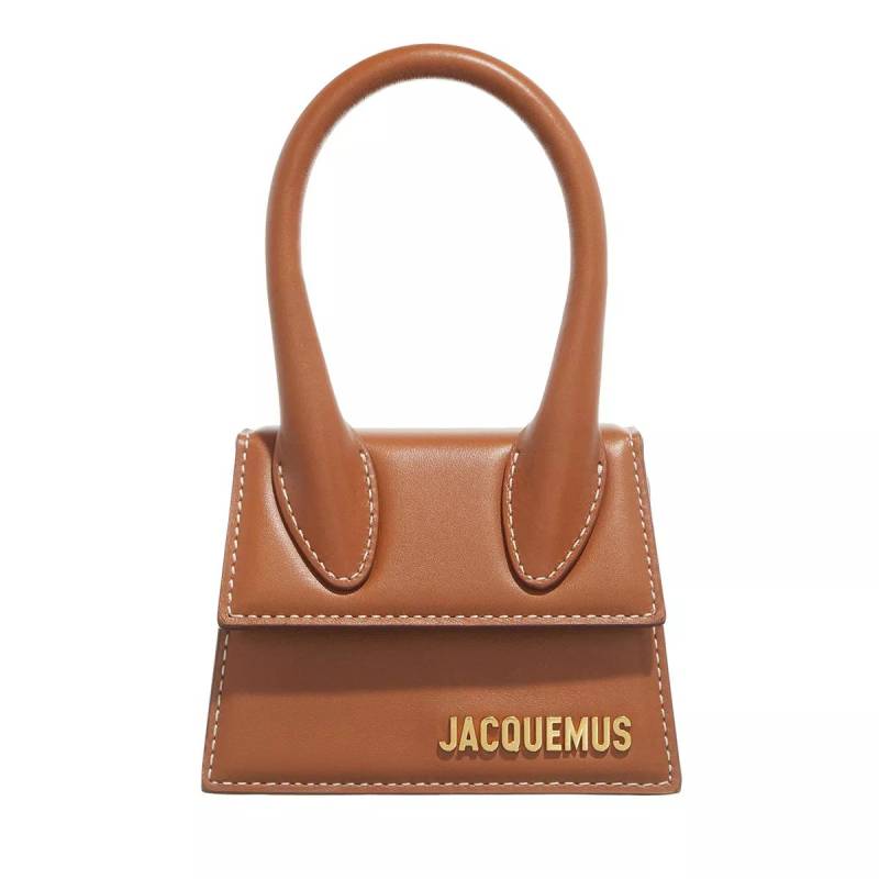 Jacquemus Henkeltasche - Le Chiquito Top Handle Bag Leather - Gr. unisize - in Braun - für Damen von Jacquemus