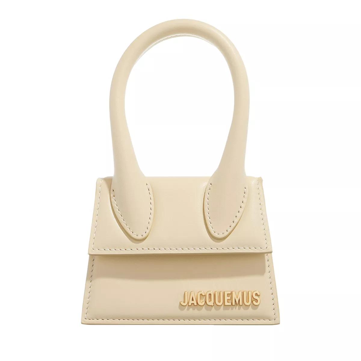 Jacquemus Henkeltasche - Le Chiquito Top Handle Bag Leather - Gr. unisize - in Creme - für Damen von Jacquemus