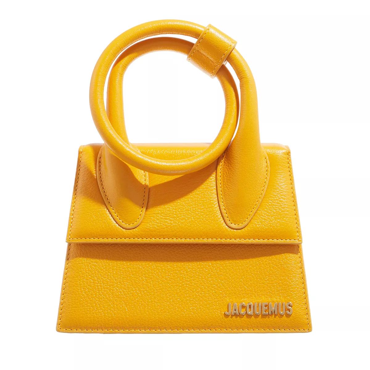 Jacquemus Henkeltasche - Top Handle Leather Bag - Gr. unisize - in Orange - für Damen von Jacquemus