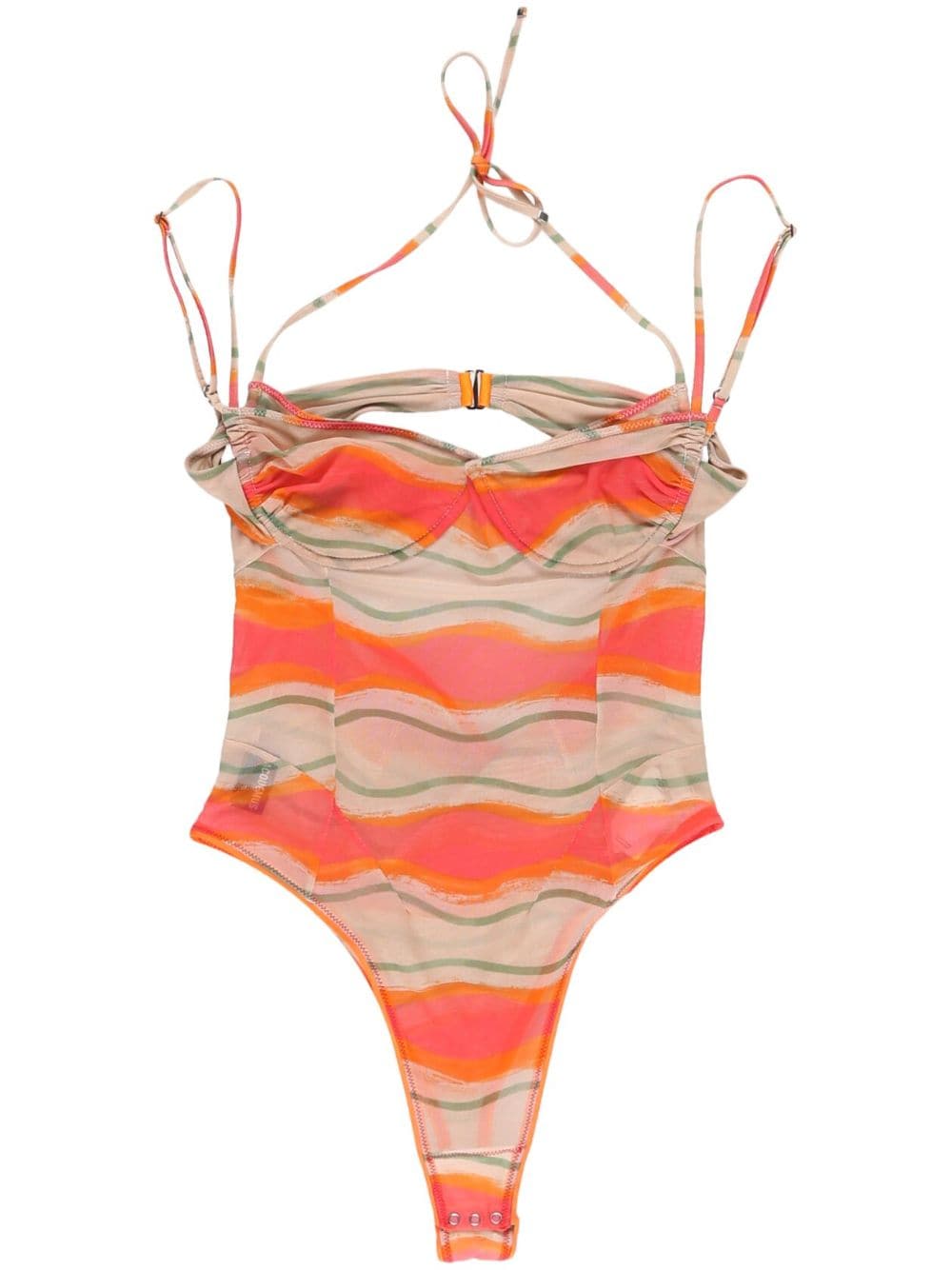 Jacquemus Ilha graphic-print bodysuit - Pink von Jacquemus