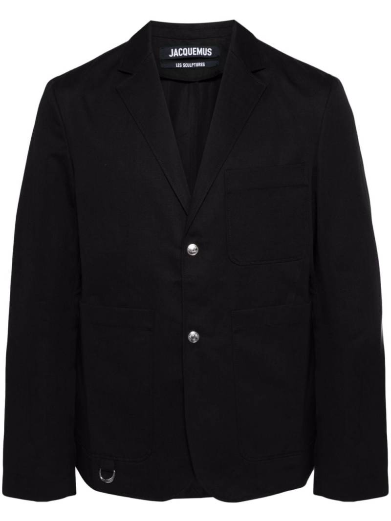 Jacquemus Jean single-breasted blazer - Black von Jacquemus