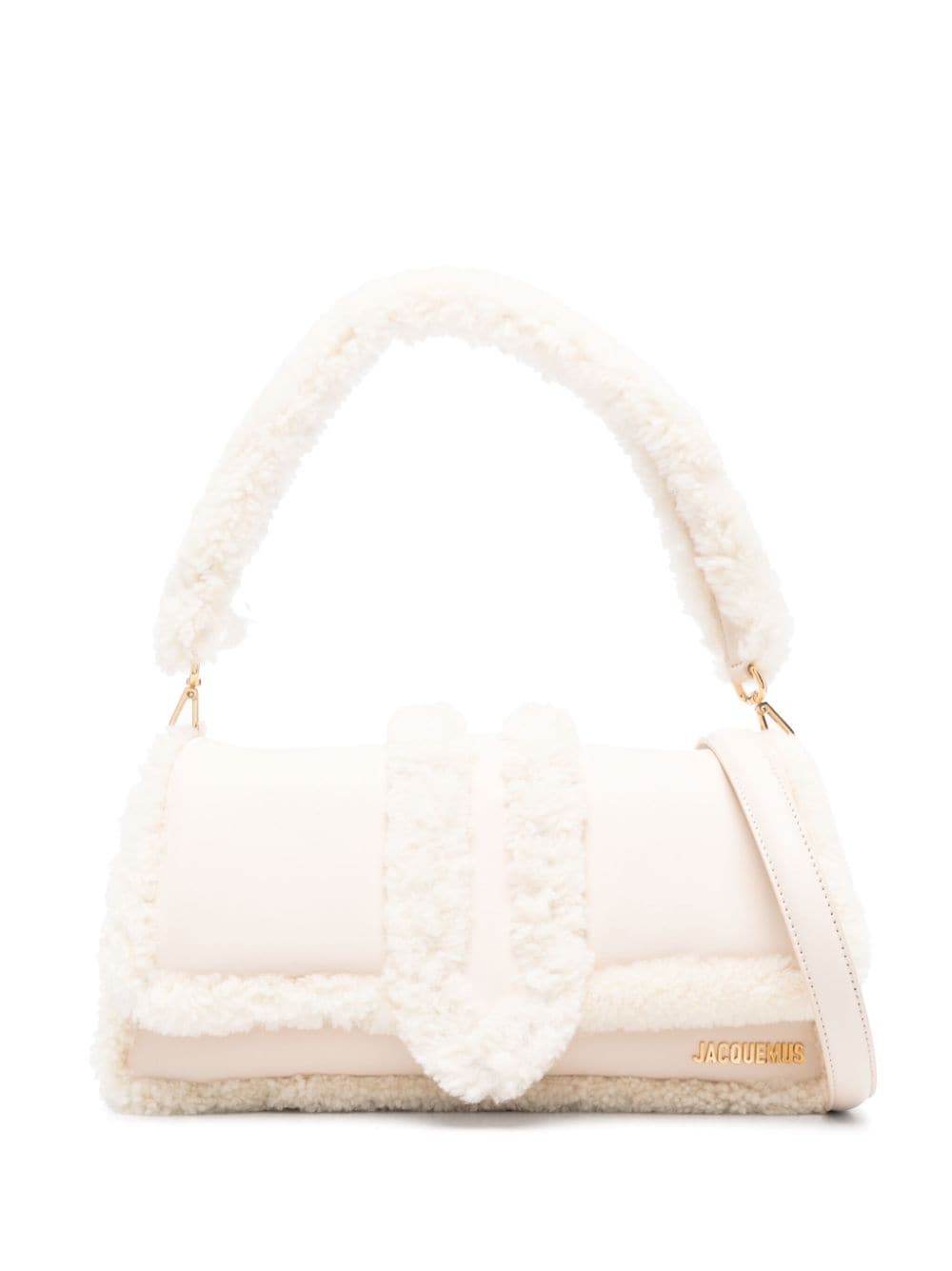 Jacquemus La Bambimou doux shearling shoulder bag - Neutrals von Jacquemus