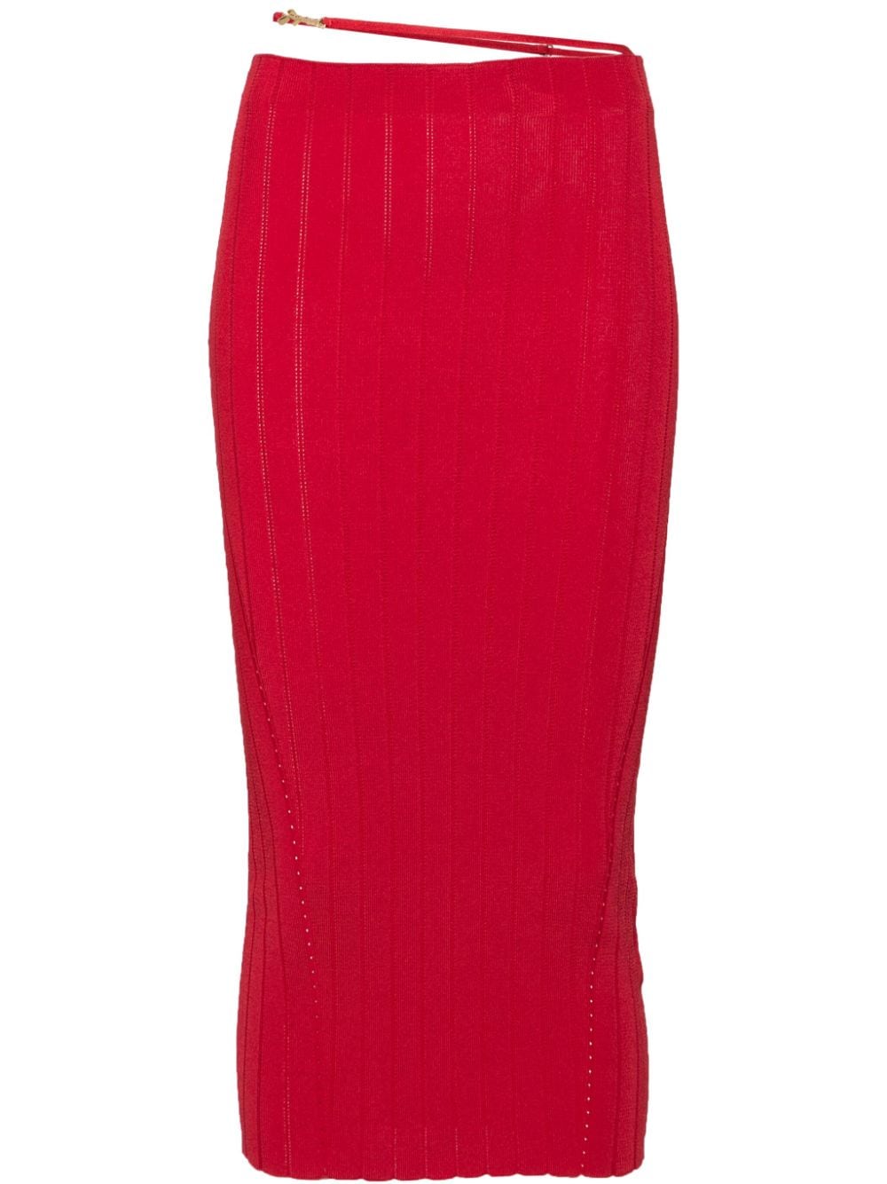 Jacquemus La Jupe knitted skirt - Red von Jacquemus