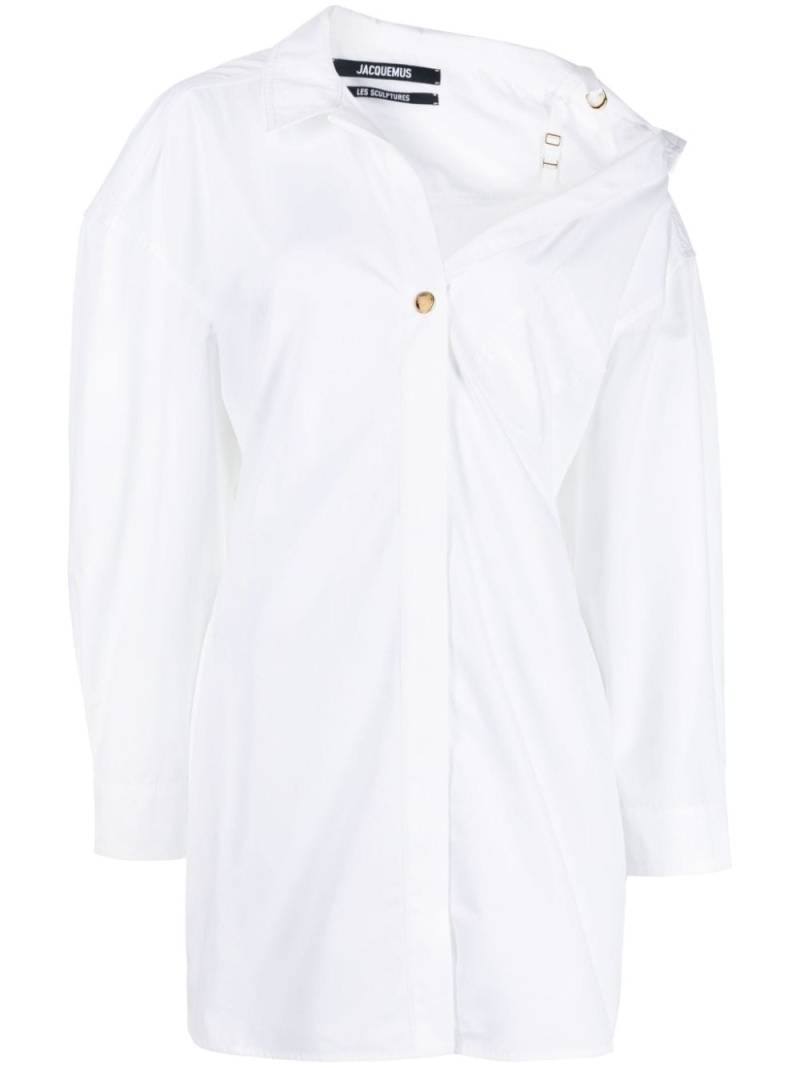 Jacquemus La Mini Robe Chemise shirt dress - White von Jacquemus