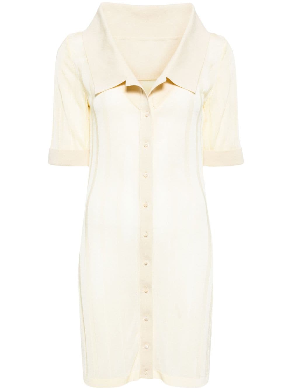 Jacquemus La Mini Robe Manta dress - Yellow von Jacquemus