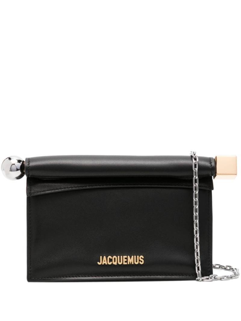 Jacquemus La Petite Pochette Rond Carré clutch bag - Black von Jacquemus