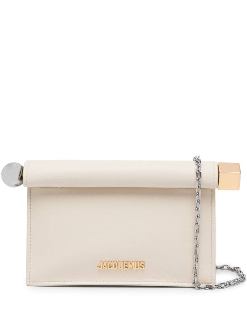 Jacquemus La Petite Pochette Rond Carré cross body bag - Neutrals von Jacquemus