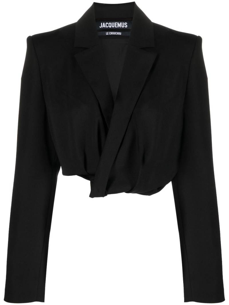 Jacquemus La Veste Bahia cropped blazer - Black von Jacquemus