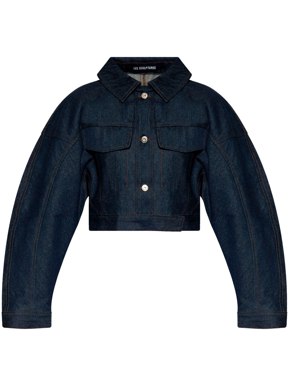 Jacquemus La Veste de Nîmes Obra cropped jacket - Blue von Jacquemus