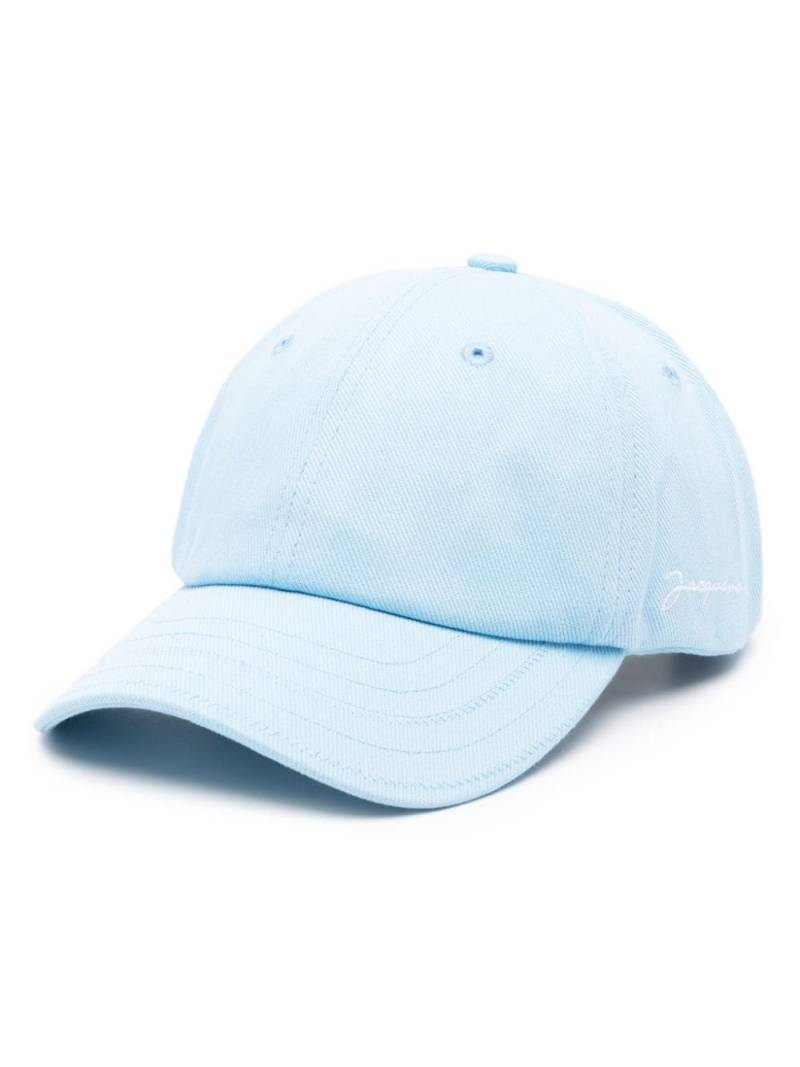 Jacquemus La casquette cotton baseball cap - Blue von Jacquemus