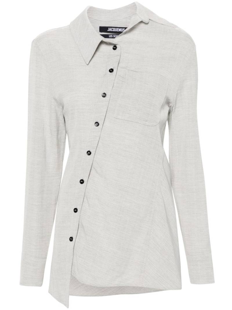 Jacquemus La chemise Pablo asymmetric shirt - Grey von Jacquemus