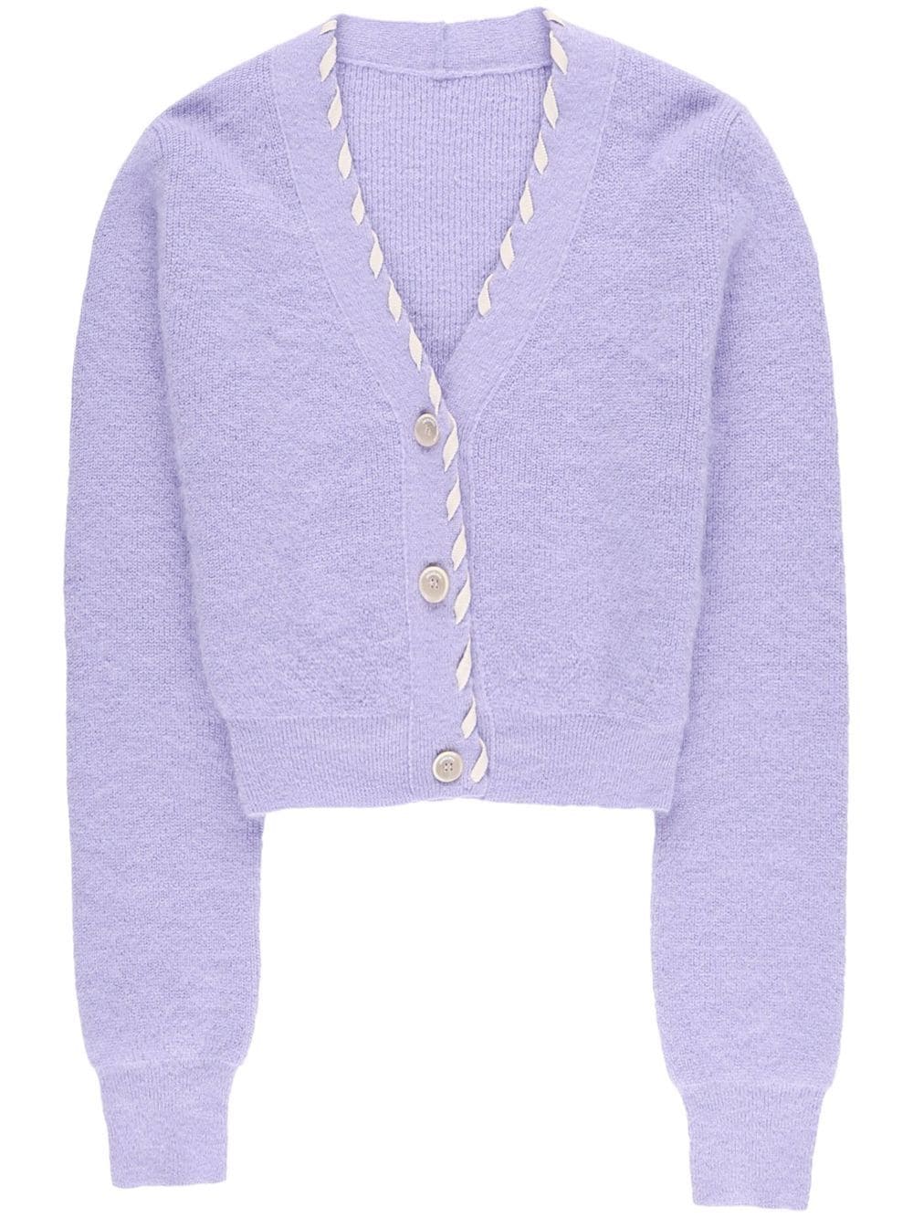 Jacquemus Lazo braided cardigan - Purple von Jacquemus